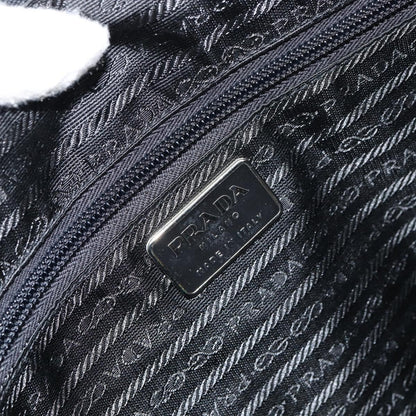 Prada PRADA Tote Bag Nylon Black Silver Authentic 151531