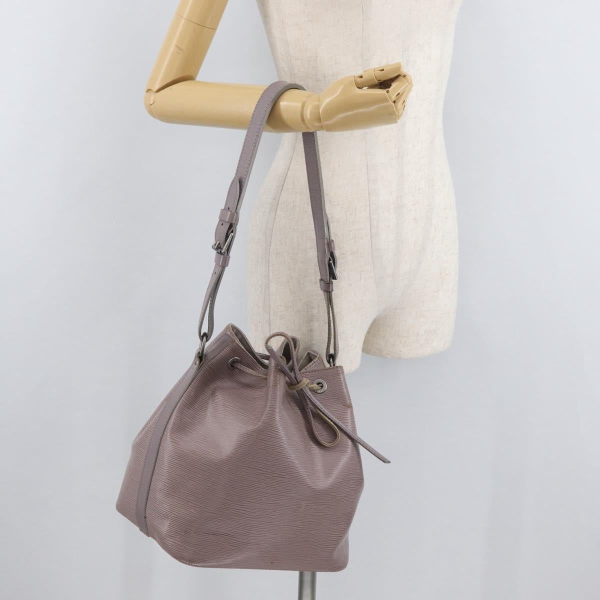 Louis Vuitton LOUIS VUITTON Epi Petit Noe Shoulder Bag Lilac M4410B LV Authentic 179433