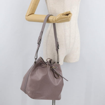 Louis Vuitton LOUIS VUITTON Epi Petit Noe Shoulder Bag Lilac M4410B LV Authentic 179433