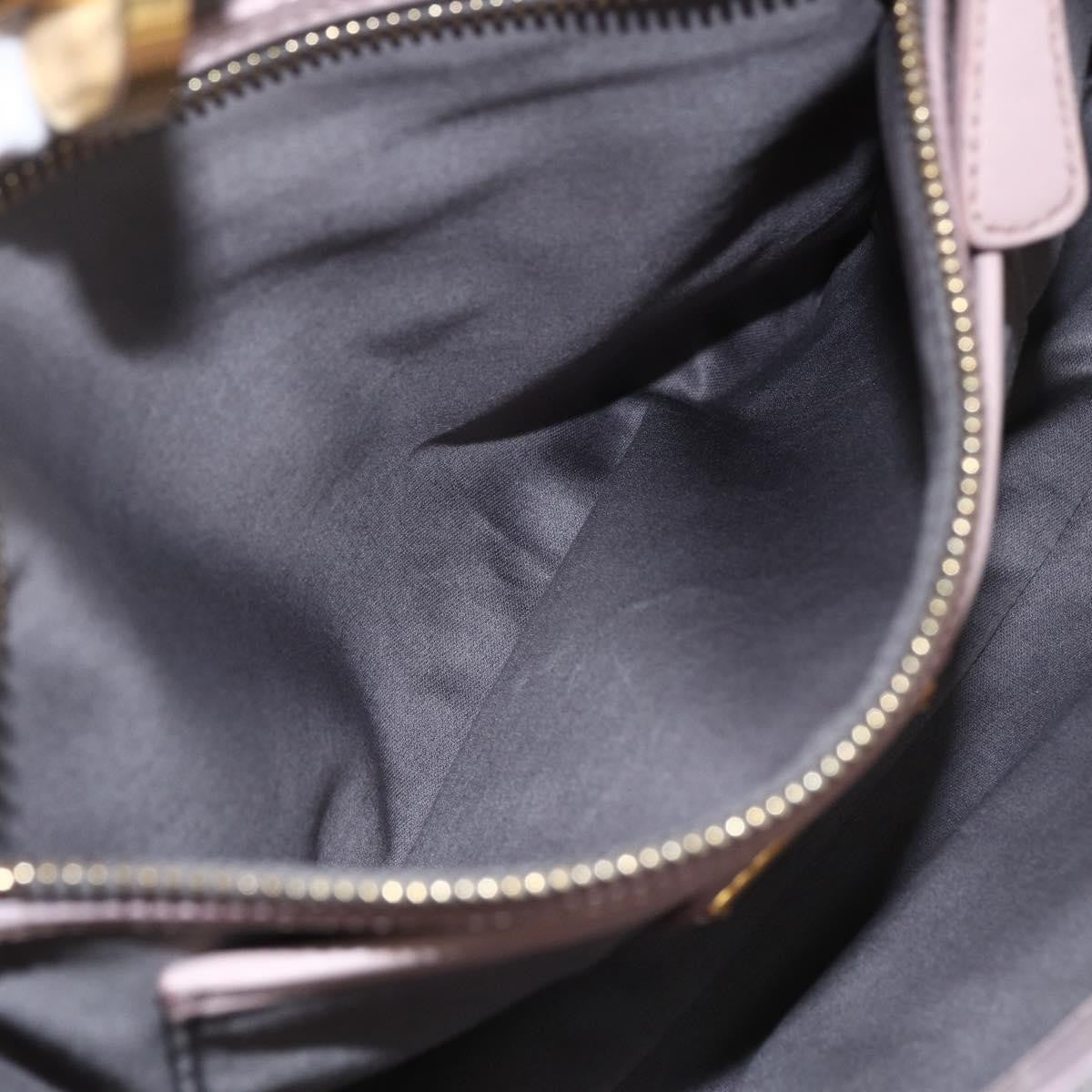 Miu Miu Miu Miu Matelasse Shoulder Bag Leather Gray Gold Authentic 162864