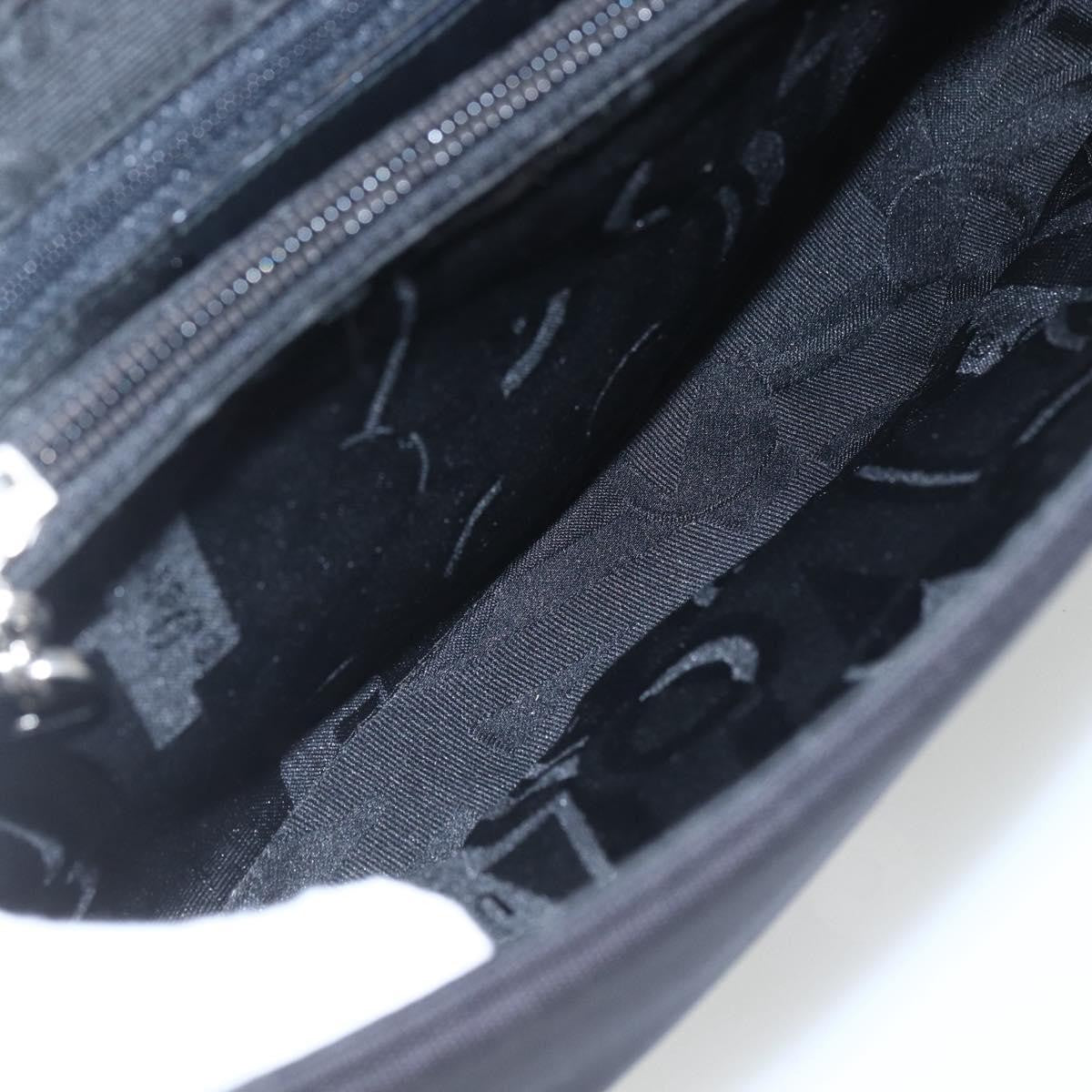 Salvatore Ferragamo Salvatore Ferragamo Vala Shoulder Bag Nylon Black Silver Authentic 162155