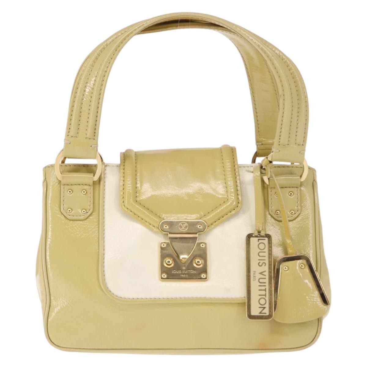 Louis Vuitton LOUIS VUITTON Cruise line Sac Bicolor Hand Bag Enamel Yellow M92547 Authentic bs29940