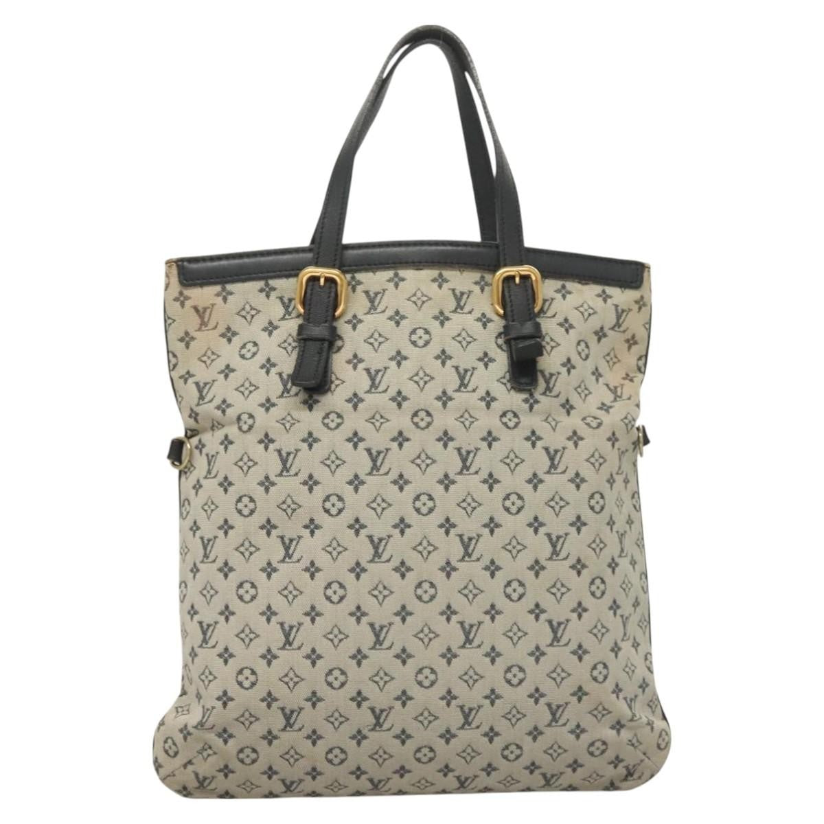Louis Vuitton LOUIS VUITTON Monogram Mini Fran?oise Tote Bag 2way Blue M92208 LV Authentic 129802