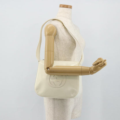 Gucci GUCCI Shoulder Bag Enamel White 001 1364 1703 Authentic ti3860