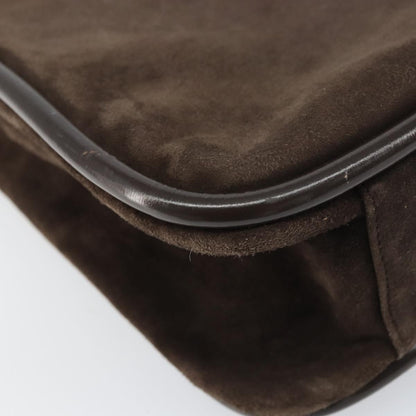 Gucci GUCCI Shoulder Bag Suede Brown Gold 000 2855 0550 0 Authentic 156851