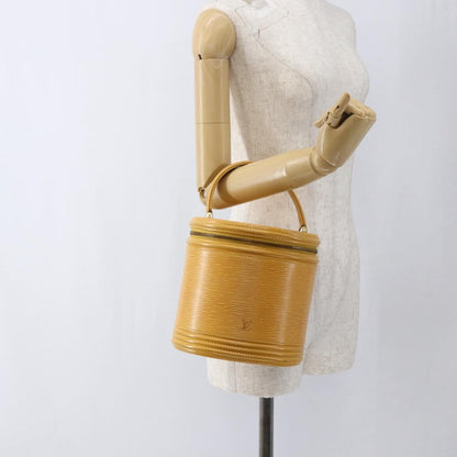 Louis Vuitton LOUIS VUITTON Epi Cannes Hand Bag Yellow M48039 LV Authentic BA10743