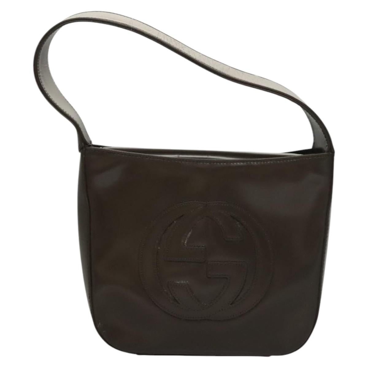 Gucci GUCCI Shoulder Bag Patent leather Brown 007 2023 0249 Authentic 117516