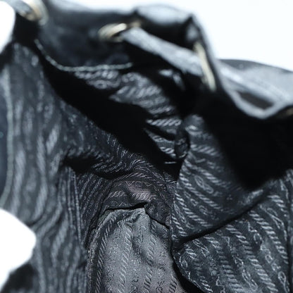 Prada PRADA Backpack Nylon Black Silver Authentic ka1167 Bag