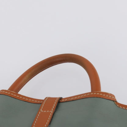 Valentino VALENTINO Garment Cover Leather Green Gold Authentic bs31394 Bag
