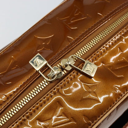 Louis Vuitton LOUIS VUITTON Monogram Vernis Tompkins Square Bag Bronze M91103 LV Authentic 153020