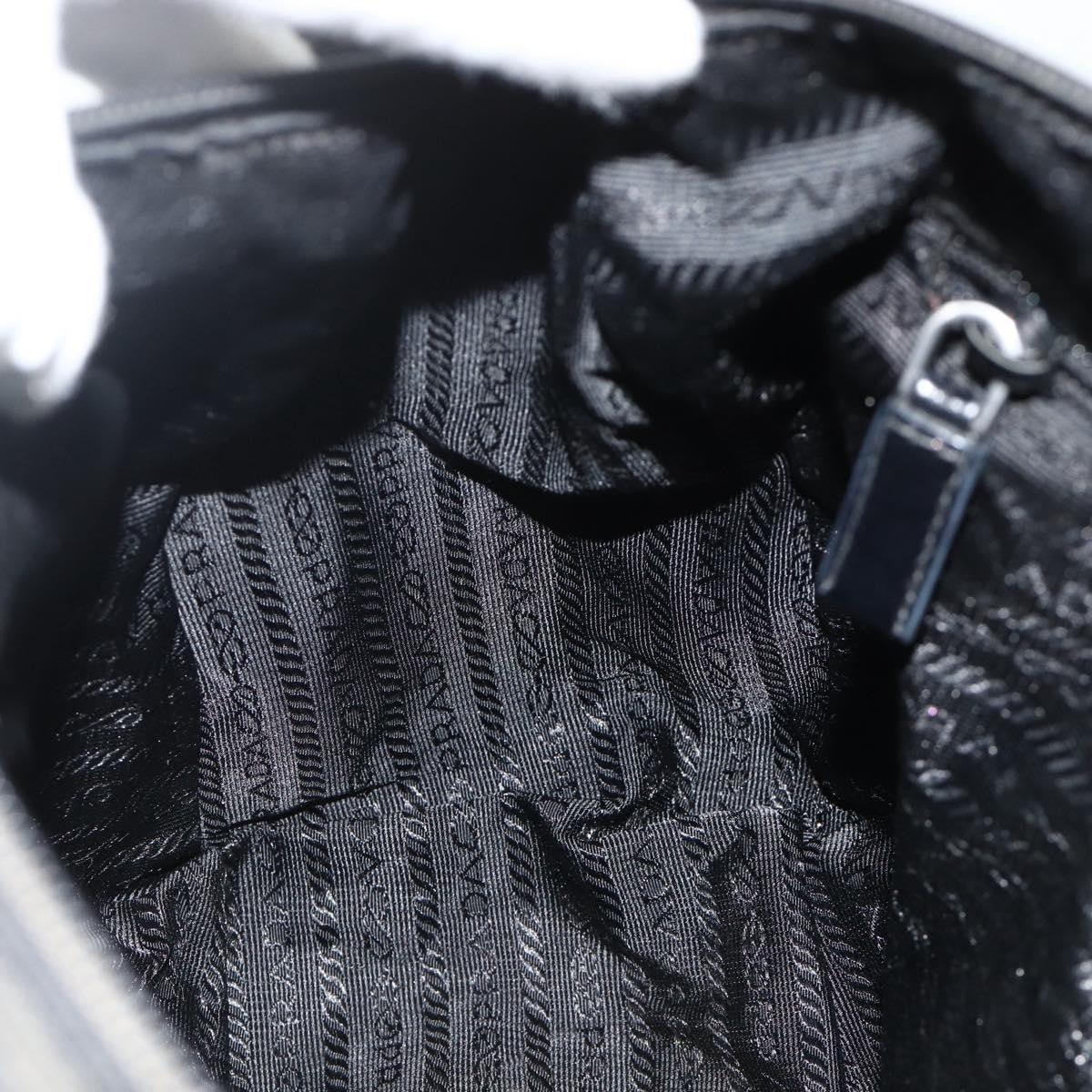 Prada PRADA Shoulder Bag Nylon Black Silver Authentic 175741