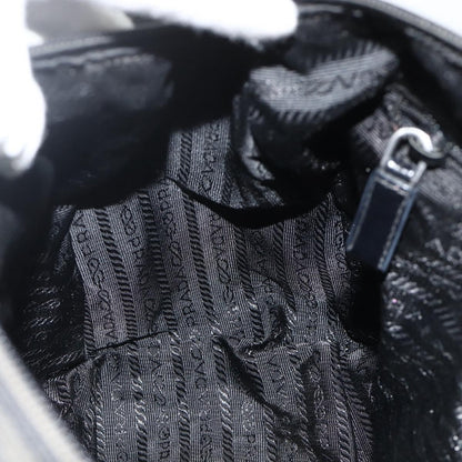 Prada PRADA Shoulder Bag Nylon Black Silver Authentic 175741