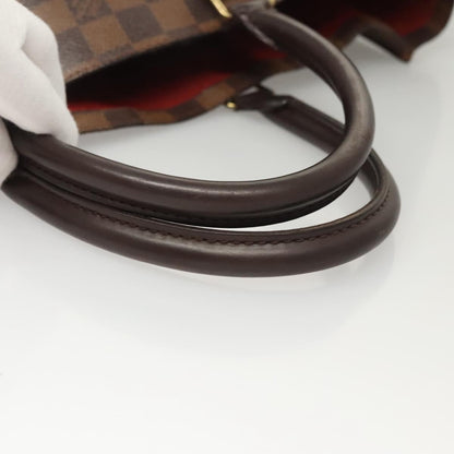Louis Vuitton LOUIS VUITTON Damier Ebene Sac Plat Hand Bag N51140 LV Authentic 118710