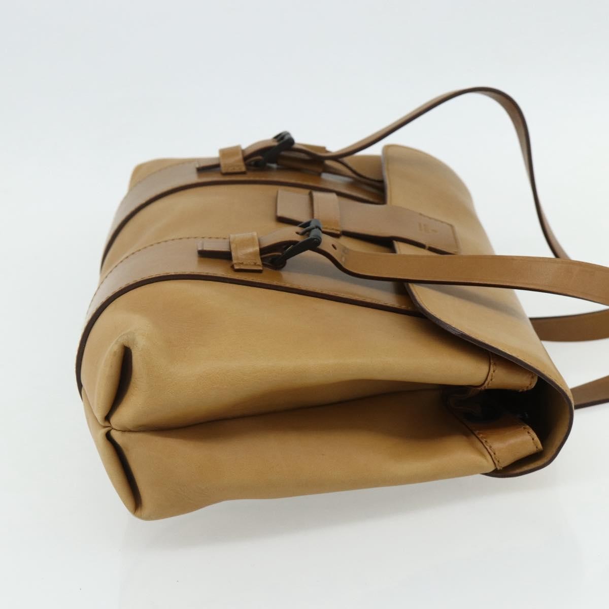 Gucci GUCCI Hand Bag Leather Beige 101287 Authentic 177601
