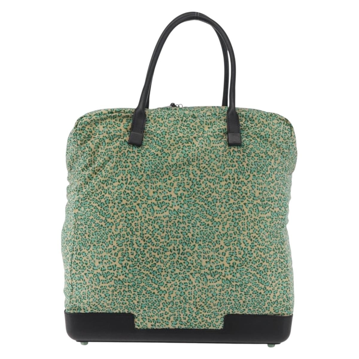 BOTTEGAVENETA BOTTEGAVENETA BOTTEGA VENETA Hand Bag Nylon Leather Green Authentic 171524