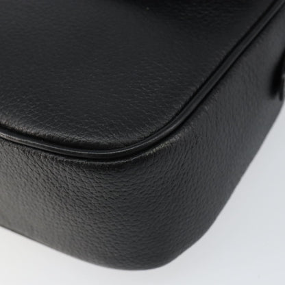 Burberrys Burberrys Nova Check Shoulder Bag Leather Black Gold Authentic bs30325