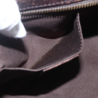 Gucci GUCCI GG Canvas Shoulder Bag Brown Gold 106644 Authentic 164050
