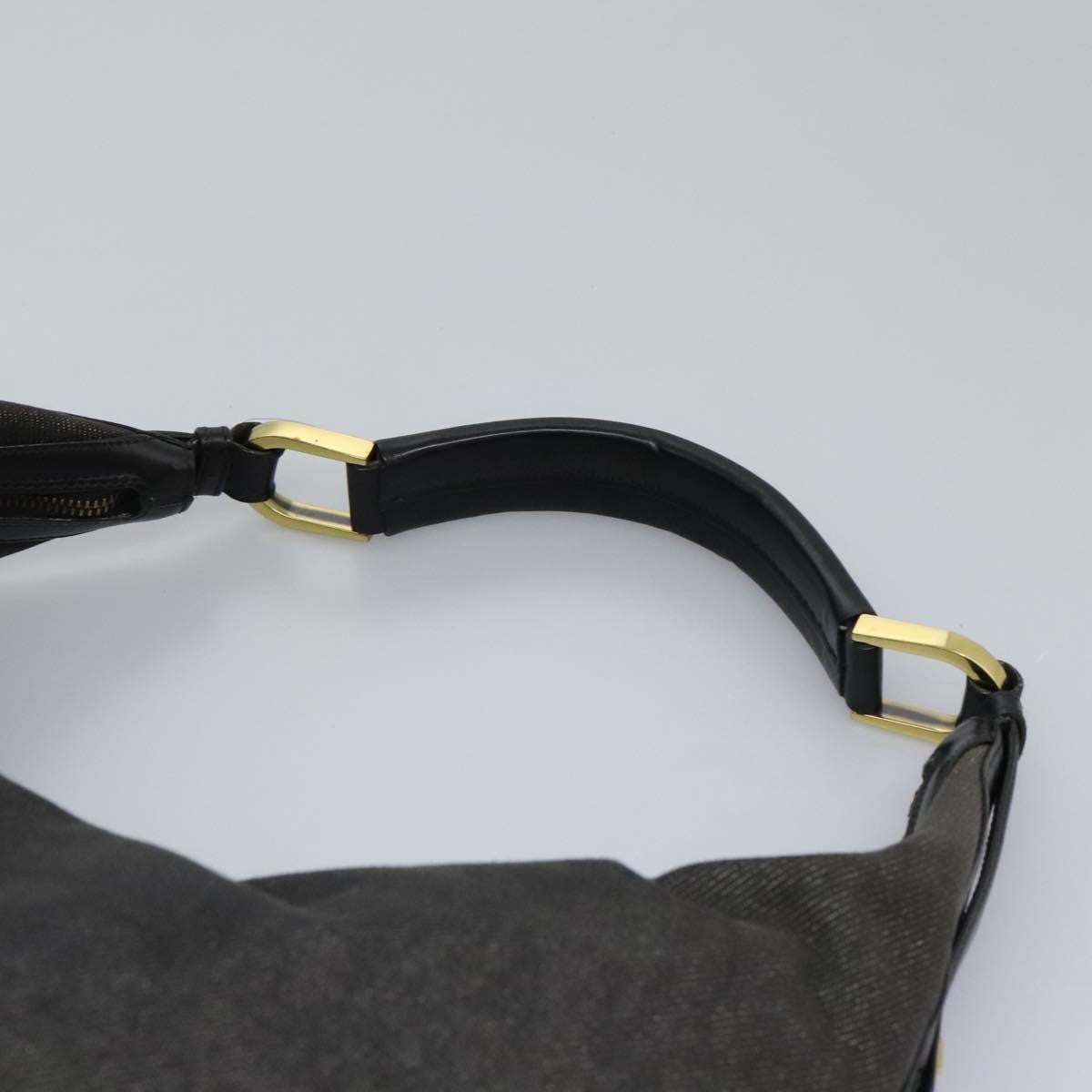 Gucci GUCCI Web Sherry Line Shoulder Bag Denim Black Red Green 73884 Authentic am8160