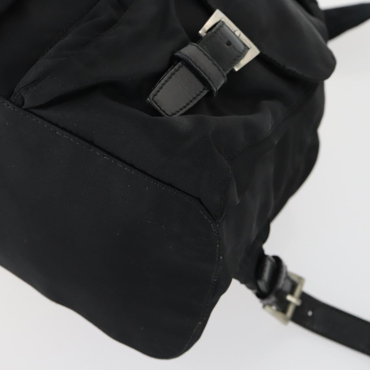 Prada PRADA Backpack Nylon Black Silver Authentic ka1167 Bag