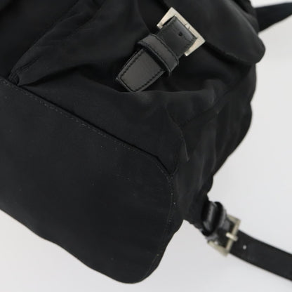 Prada PRADA Backpack Nylon Black Silver Authentic ka1167 Bag