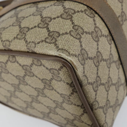Gucci GUCCI GG Supreme Web Sherry Line Hand Bag PVC Beige 116 02 006 Authentic 162248