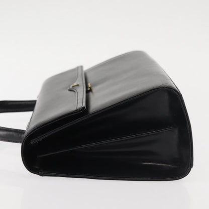 Givenchy GIVENCHY Hand Bag Leather Black Gold Authentic BA6452