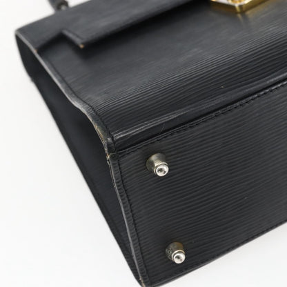 Fendi FENDI Hand Bag Leather Black Gold Authentic ka2601