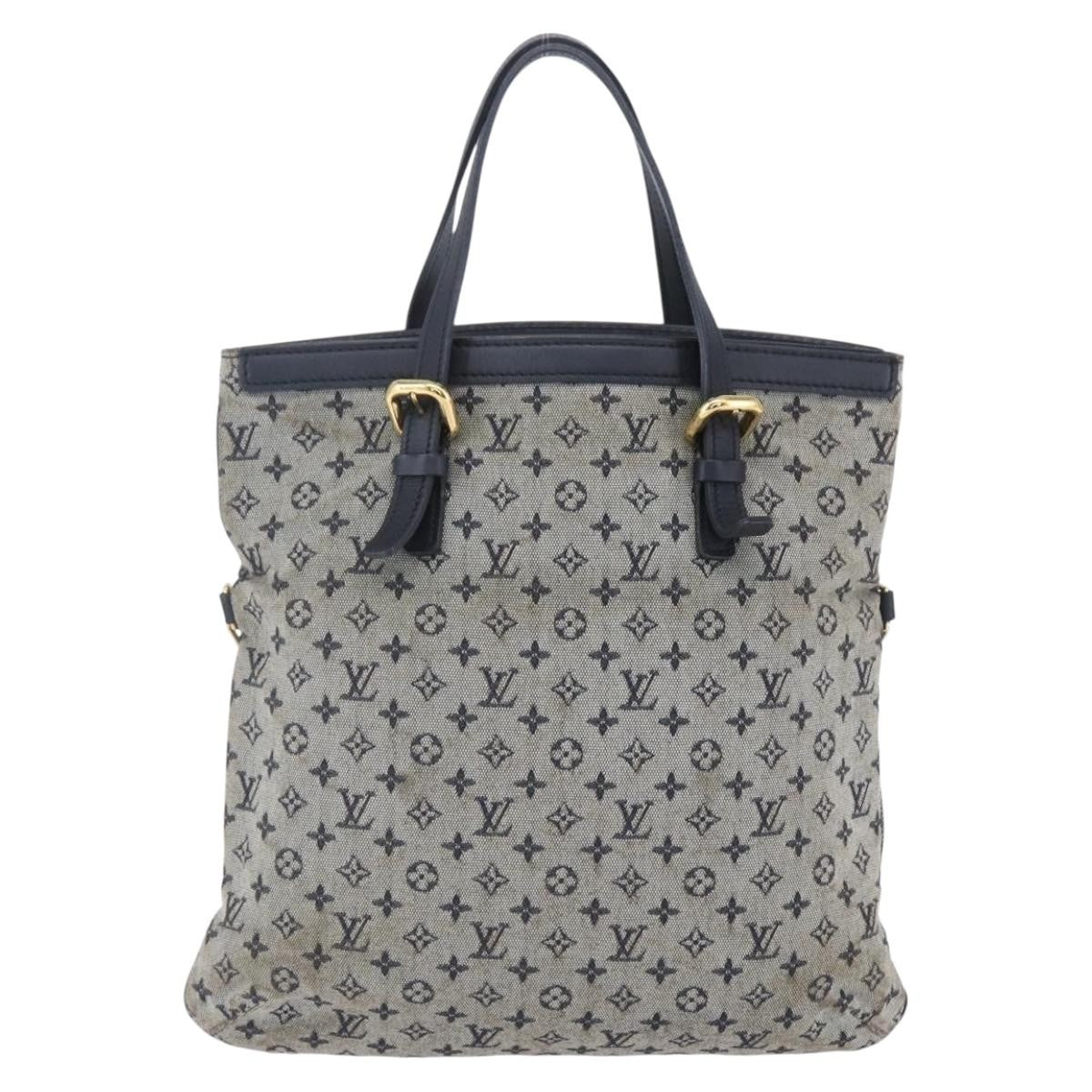 Louis Vuitton LOUIS VUITTON Monogram Mini Fran?oise Tote Bag 2way Blue M92208 LV Authentic 151081