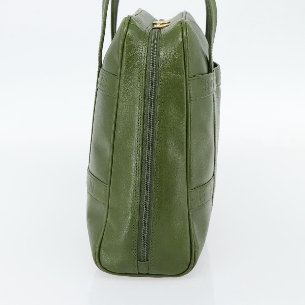 Givenchy GIVENCHY Hand Bag Leather Khaki Gold Authentic BA12916