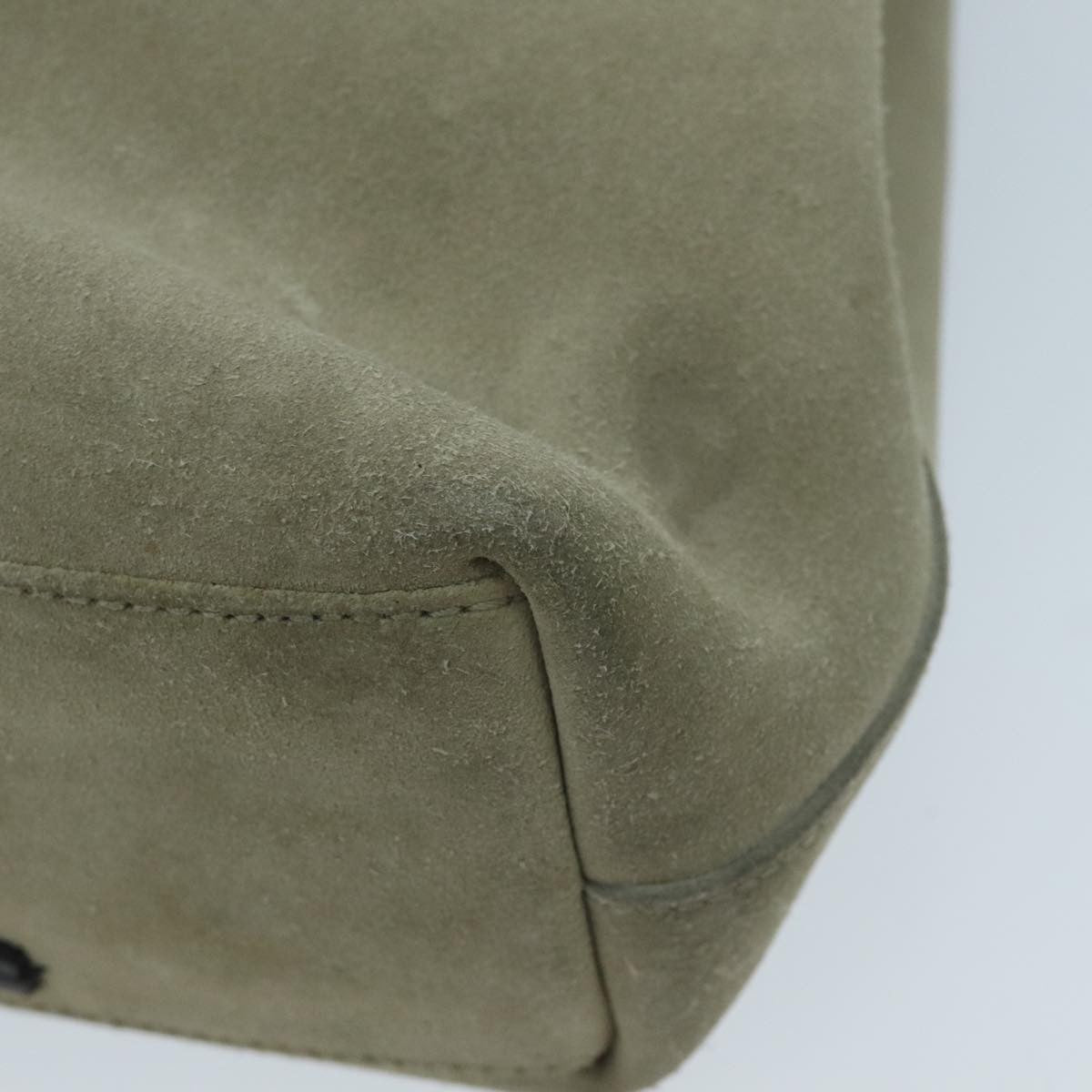 Gucci GUCCI Shoulder Bag Suede Beige 101341 Authentic 96679