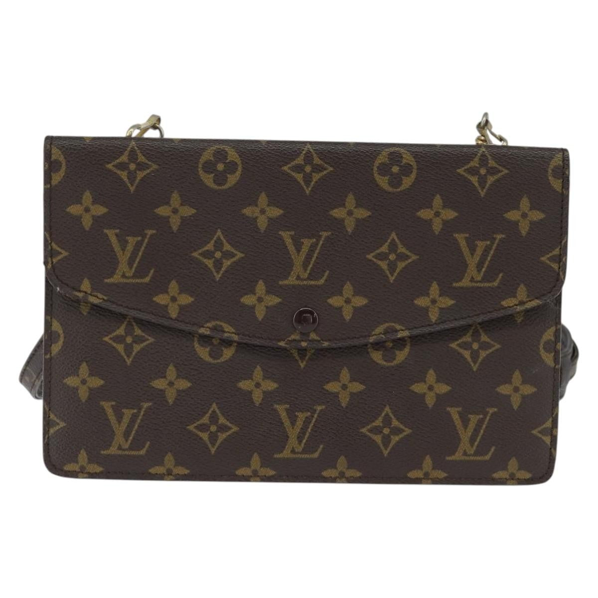 Louis Vuitton LOUIS VUITTON Monogram Double Rabat Shoulder Bag M51815 LV Authentic 147932