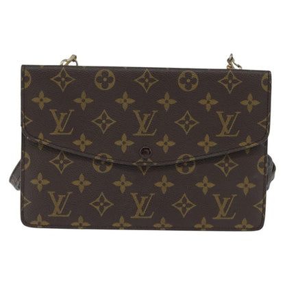Louis Vuitton LOUIS VUITTON Monogram Double Rabat Shoulder Bag M51815 LV Authentic 147932