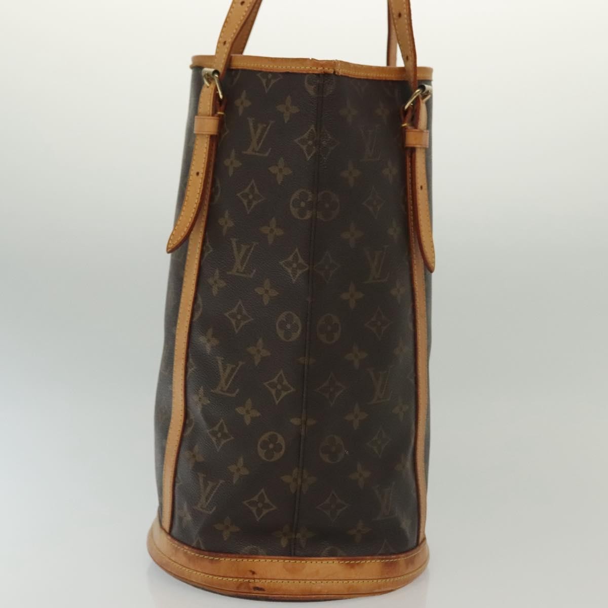 Louis Vuitton LOUIS VUITTON Monogram Bucket GM Shoulder Bag M42236 LV Authentic 138021