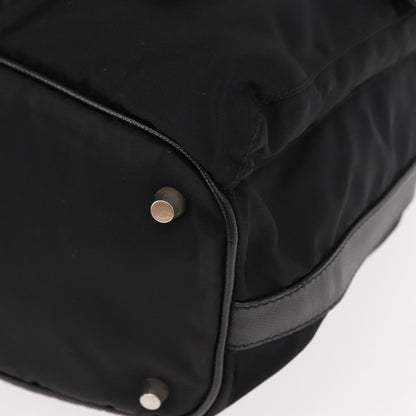 Prada PRADA Shoulder Bag Nylon Black Silver Authentic 147527