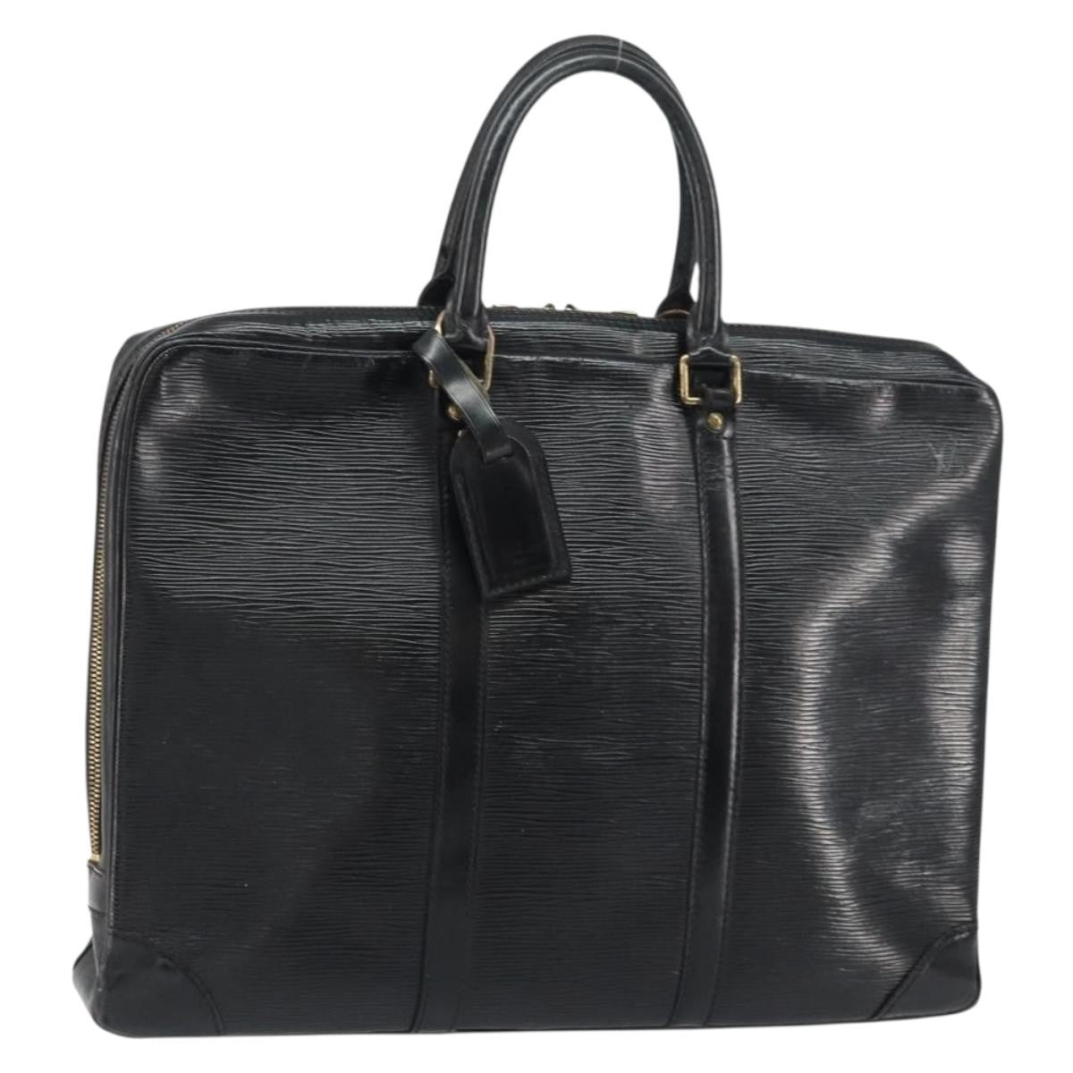 Louis Vuitton LOUIS VUITTON Epi Porte Documents Voyage Bag Black M40321 LV Authentic bs31789