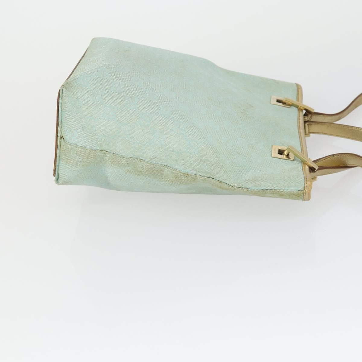 Gucci GUCCI GG Canvas Shoulder Bag 2 Set Baby Blue Beige Authentic 172063