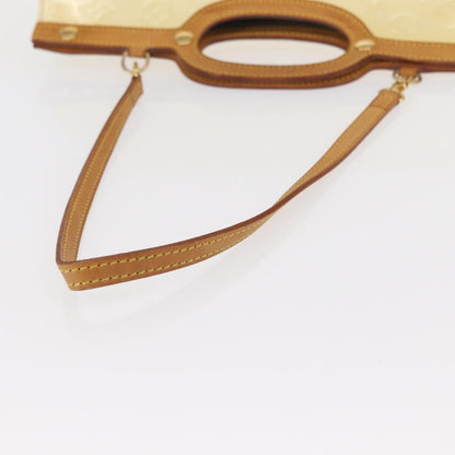 Louis Vuitton LOUIS VUITTON Monogram Vernis Roxbury Drive Hand Bag Perle M91374 LV Authentic 156779