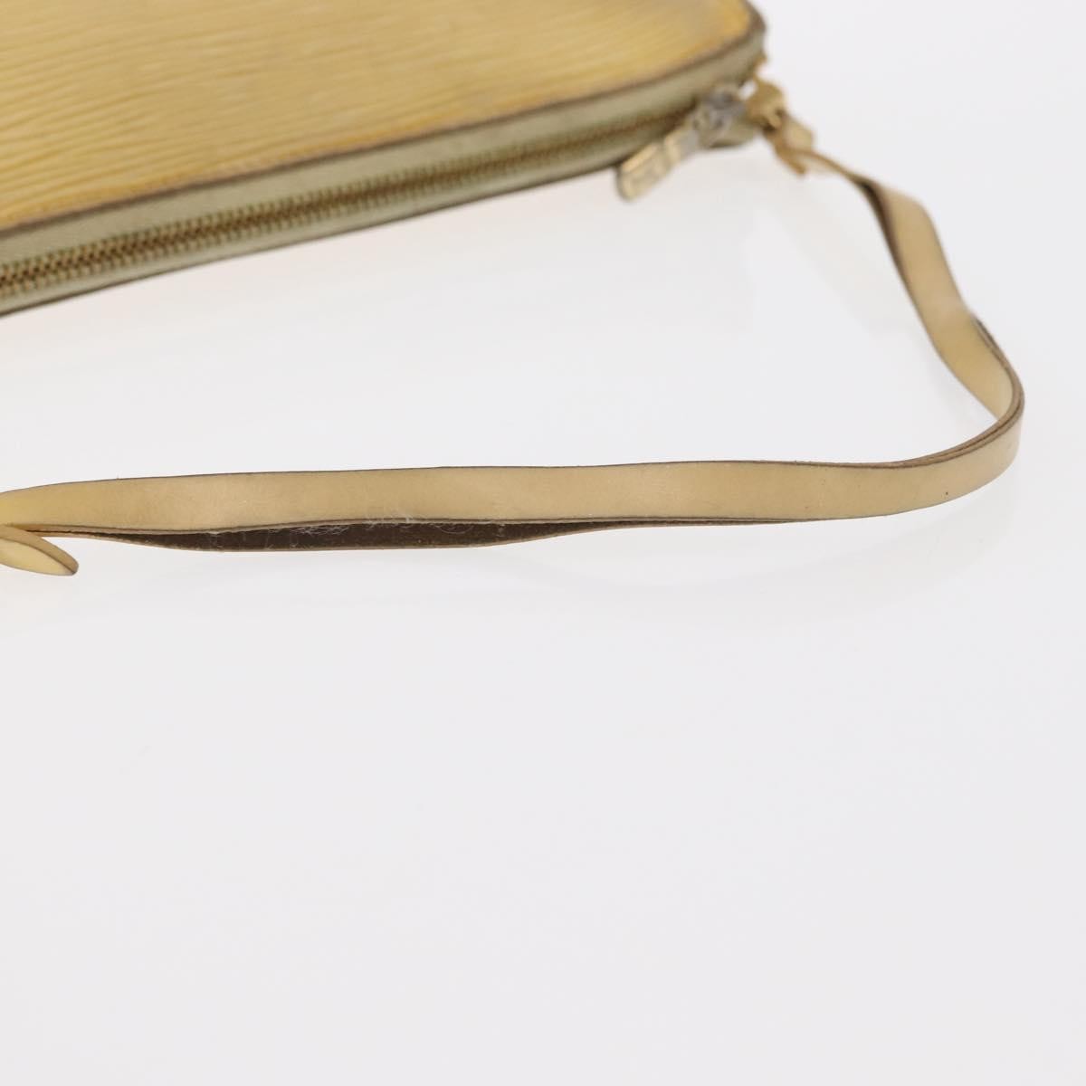 Louis Vuitton LOUIS VUITTON Epi Pochette Accessoires Pouch Vanilla M5294A LV Authentic ka982 Bag