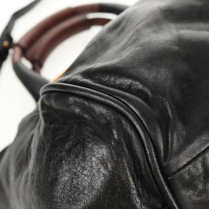Chloé Chloé Chloe Etel Hand Bag Leather 2way Black Authentic BA6838