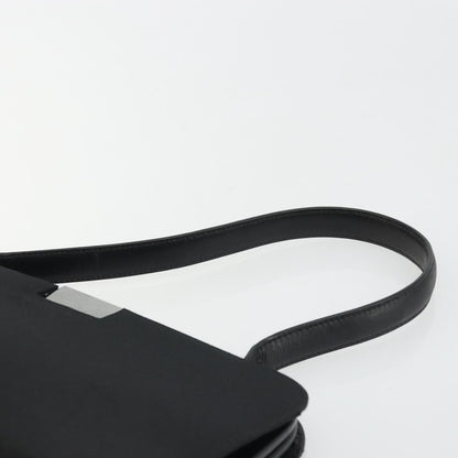 Gucci GUCCI Hand Bag Canvas Silver Black Authentic 175720