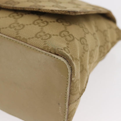 Gucci GUCCI GG Canvas Shoulder Bag Beige Gold 90646 Authentic mr1955