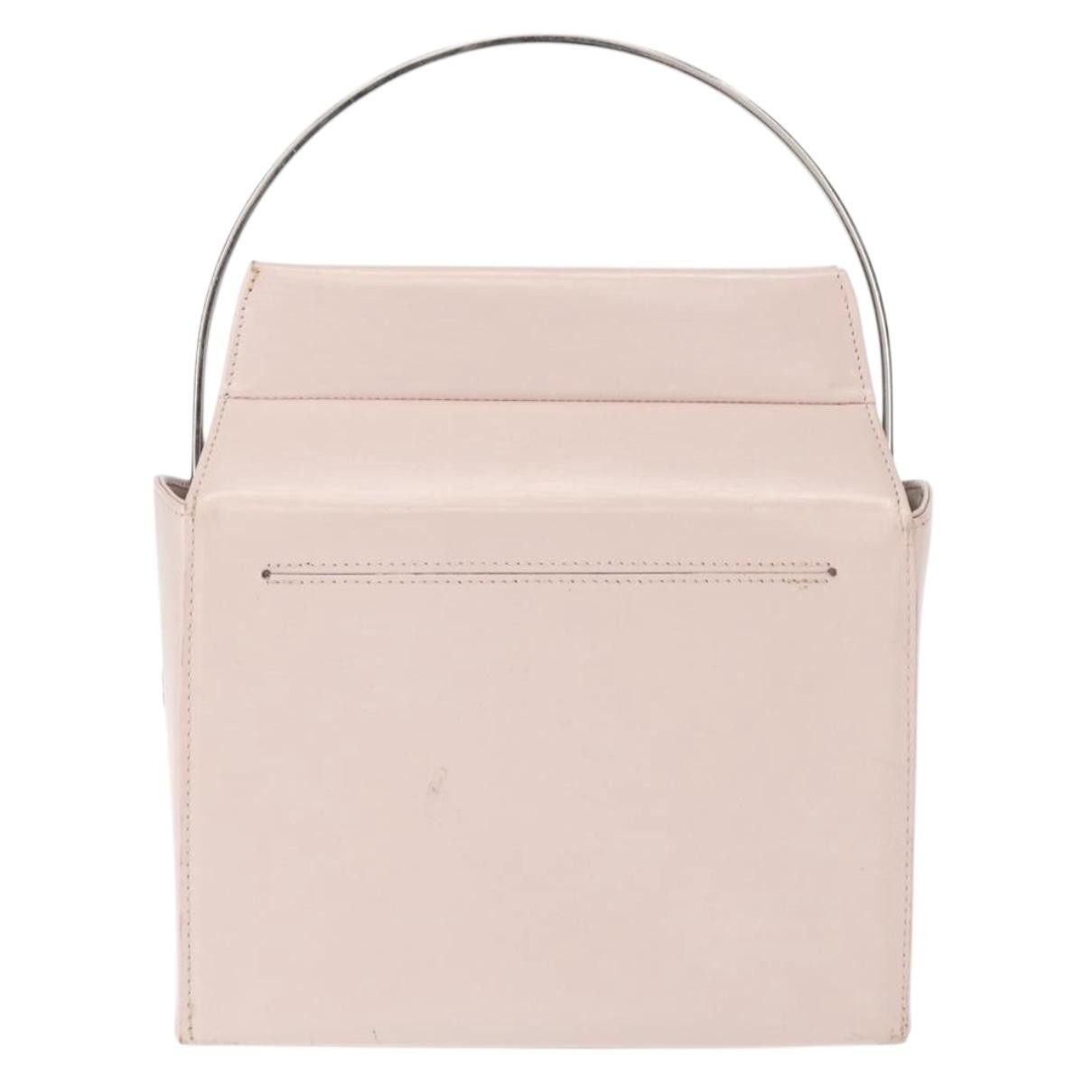 Givenchy GIVENCHY Hand Bag Leather Pink Silver Authentic bs30997