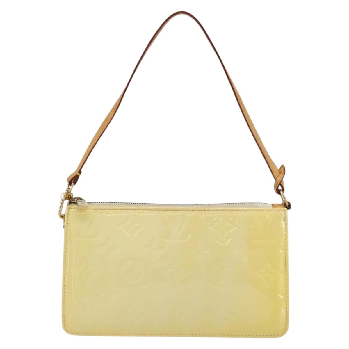 Louis Vuitton LOUIS VUITTON Monogram Vernis Lexington Pouch Beige M91010 LV Authentic mr2421 Bag