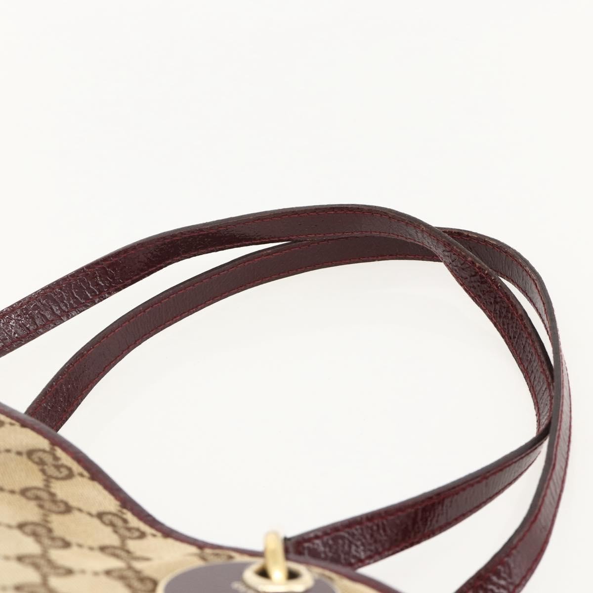 Gucci GUCCI GG Canvas Tote Bag Beige Gold 120837 Authentic YKZ1152