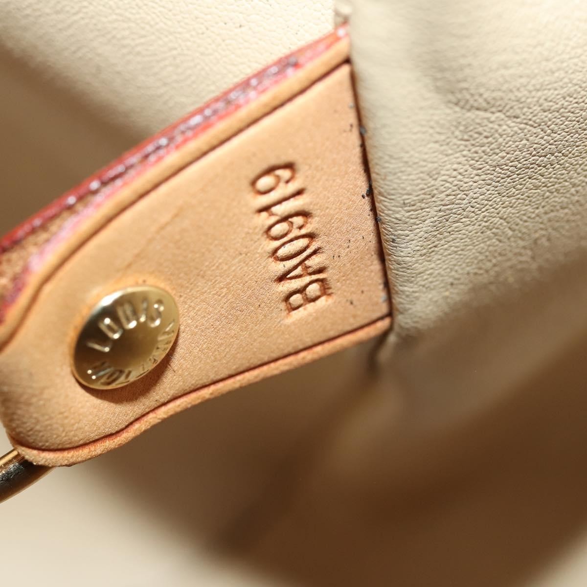 Louis Vuitton LOUIS VUITTON Monogram Vernis Mercer Boston Bag Beige M91000 LV Authentic ARZ413