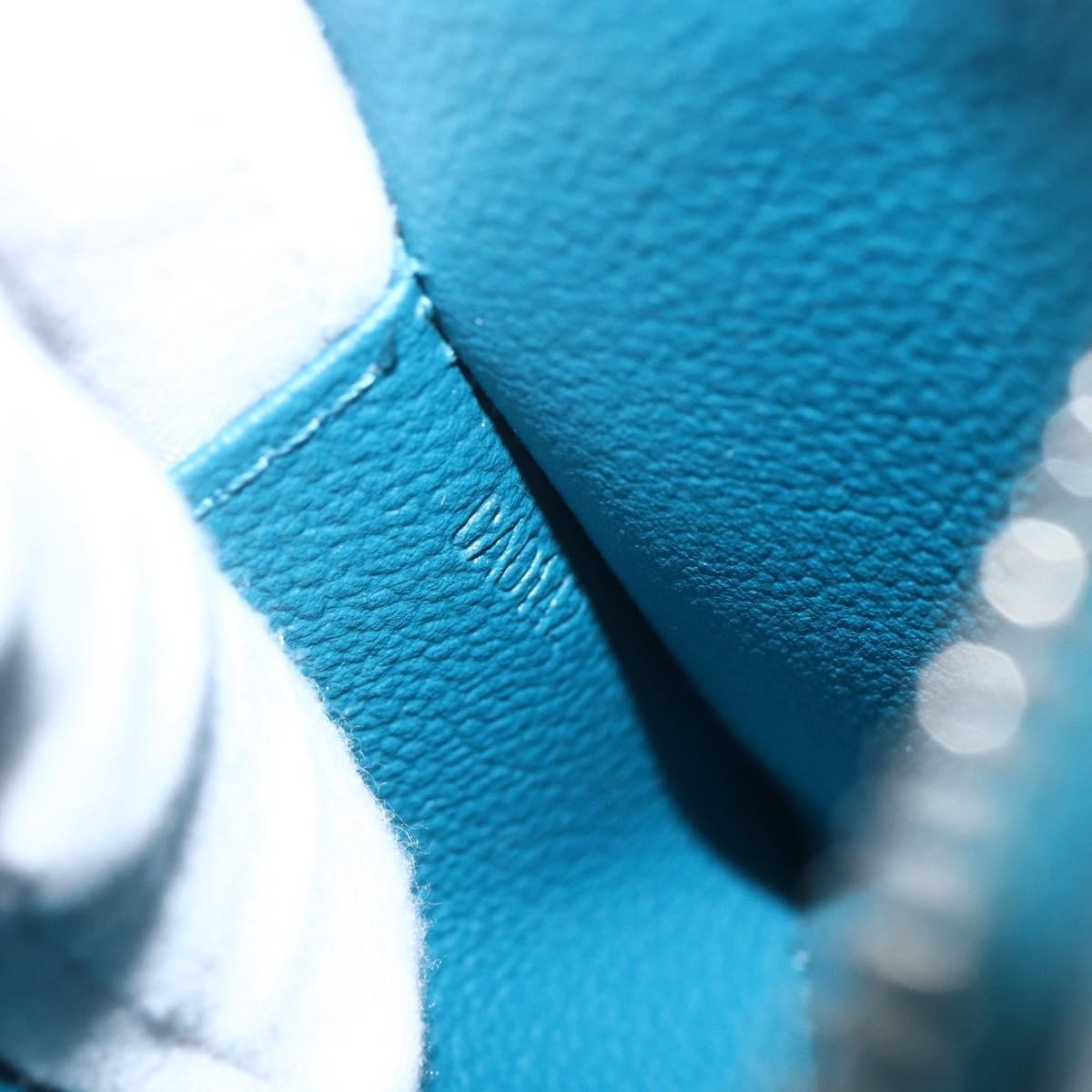 Louis Vuitton LOUIS VUITTON Epi Pochette Cosmetic Cosmetic Pouch Cyan LV Authentic 158918V Bag