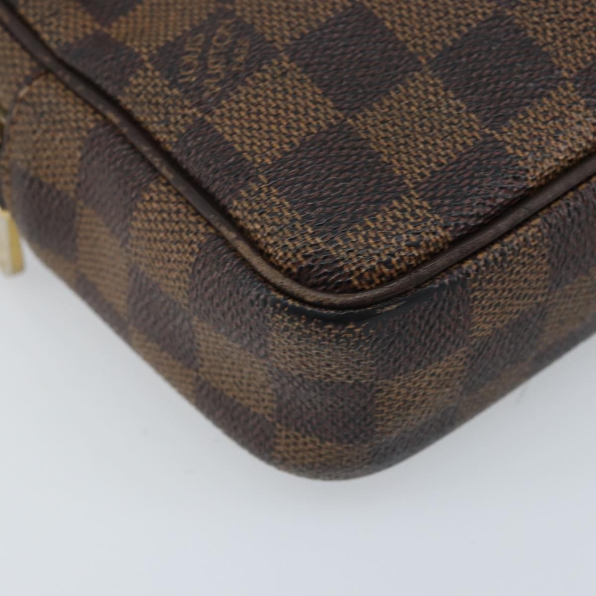 Louis Vuitton LOUIS VUITTON Damier Ebene Pochette Billets Macau Clutch Bag N61739 Authentic BA11690