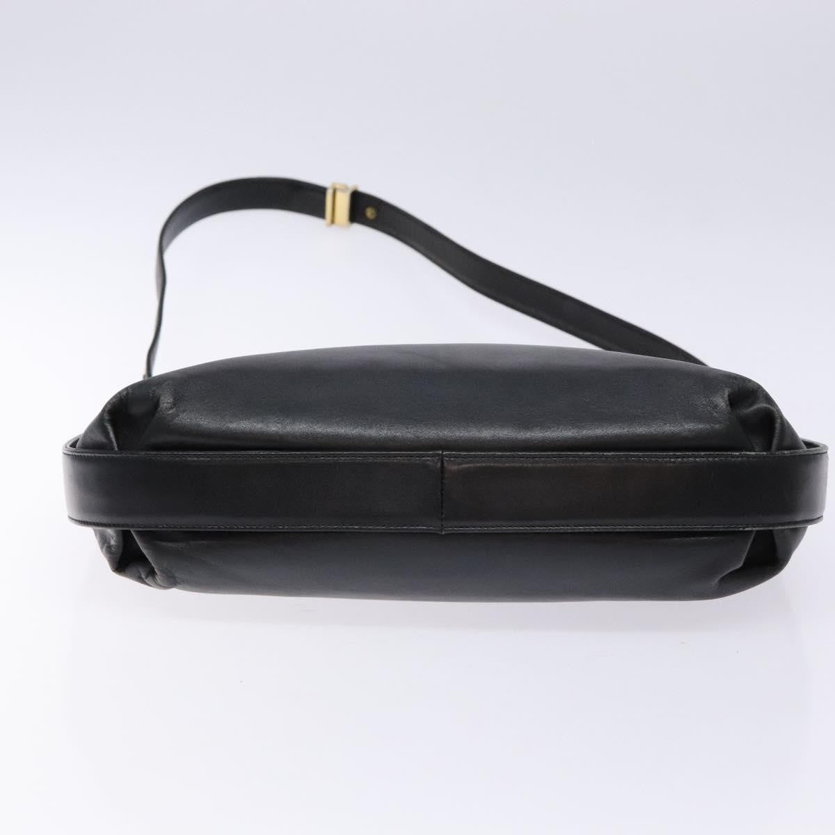 Givenchy GIVENCHY Shoulder Bag Leather Black Gold Authentic bs28533