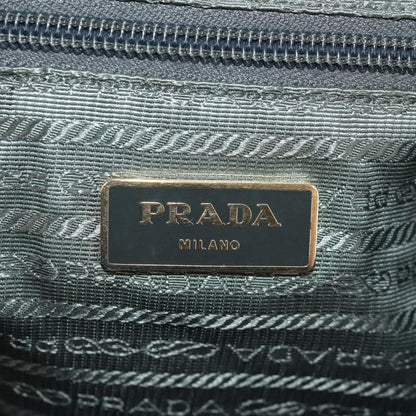 Prada PRADA Hand Bag Nylon 2way Green Gold Authentic 157145