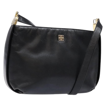 Givenchy GIVENCHY Shoulder Bag Leather Black Gold Authentic bs28533